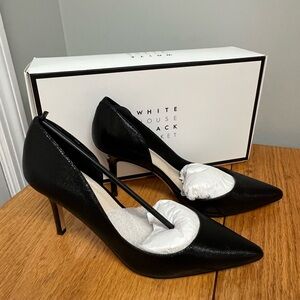 White House Black Market Classic Black D’Orsay Pumps